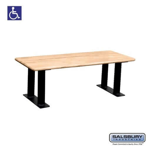 Salsbury Industries ADA Wood Locker Bench 77781-ADA-LGT 820996450234 YourLockerStore