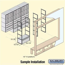 Load image into Gallery viewer, Salsbury Industries Aluminum Data Distribution System Box with Private Access — 1 Door 2401 820996240101 YourLockerStore