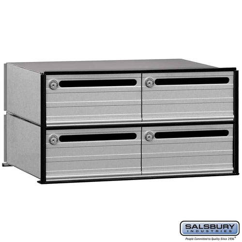Salsbury Industries Aluminum Data Distribution System Box with Private Access — 4 Doors 2404 820996240408 YourLockerStore