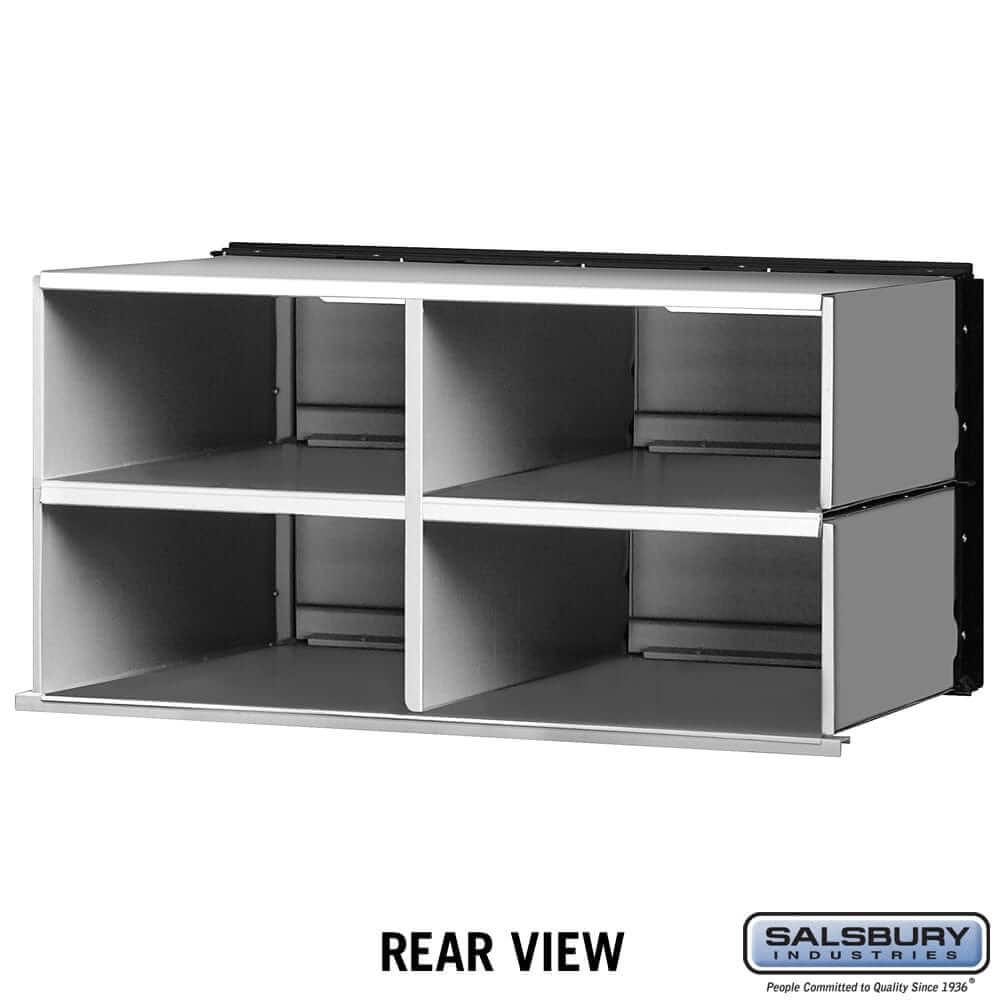 Salsbury Industries Aluminum Data Distribution System Box with Private Access — 4 Doors 2404 820996240408 YourLockerStore