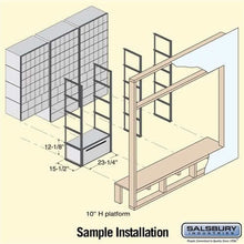 Load image into Gallery viewer, Salsbury Industries Aluminum Rack Ladder System Drop Box with Private Access — 1 Compartment 2280 820996228000 YourLockerStore