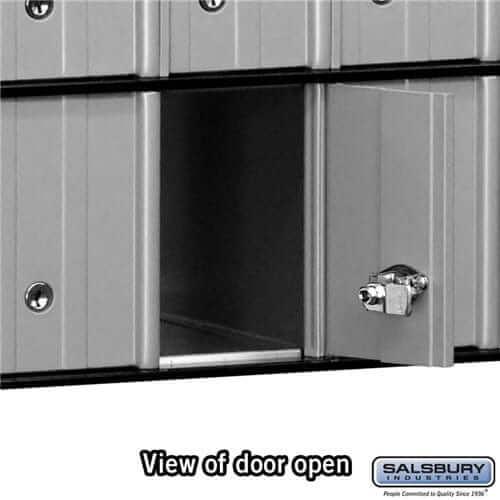 Salsbury Industries Aluminum Rack Ladder System Mailbox with Private Access — 12 Doors 2212 820996221209 YourLockerStore