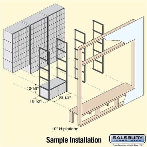 Salsbury Industries Aluminum Rack Ladder System Mailbox with Private Access — 2 Doors 2202 820996220202 YourLockerStore