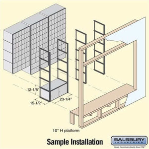 Salsbury Industries Aluminum Rack Ladder System Mailbox with Private Access — 2 Doors 2202 820996220202 YourLockerStore