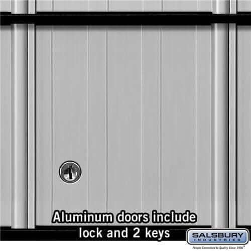 Salsbury Industries Aluminum Rack Ladder System Mailbox with Private Access — 8 Doors 2208 820996220806 YourLockerStore