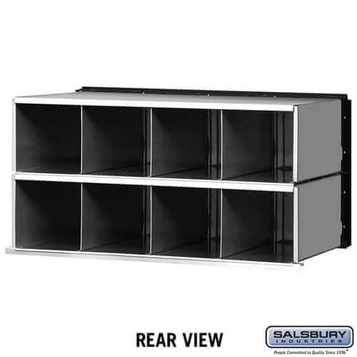Salsbury Industries Aluminum Rack Ladder System Mailbox with Private Access — 8 Doors 2208 820996220806 YourLockerStore