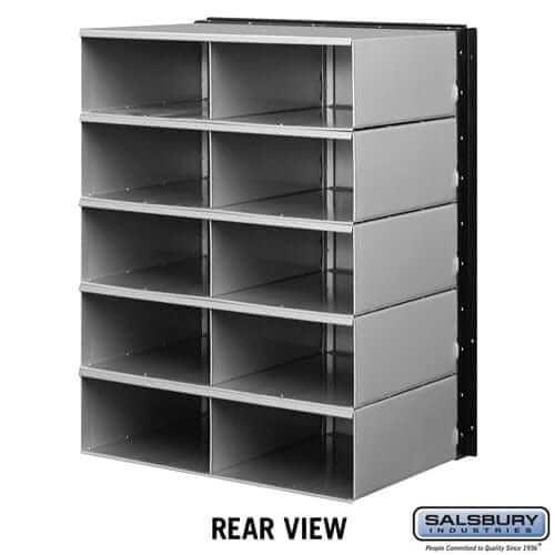 Salsbury Industries Aluminum Standard System Mailbox with Private Access — 10 Doors 2210 820996221001 YourLockerStore