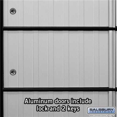 Salsbury Industries Aluminum Standard System Mailbox with Private Access — 10 Doors 2210 820996221001 YourLockerStore