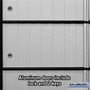 Salsbury Industries Aluminum Standard System Mailbox with Private Access — 10 Doors 2210 820996221001 YourLockerStore