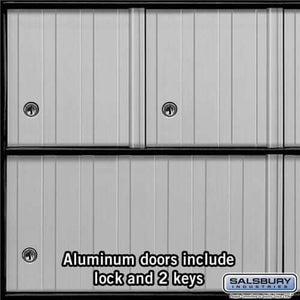 Salsbury Industries Aluminum Standard System Mailbox with Private Access — 18 Doors 2218 820996221803 YourLockerStore