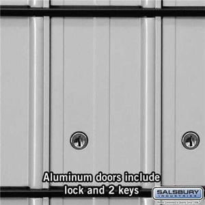 Salsbury Industries Aluminum Standard System Mailbox with Private Access — 30 Doors 2230 820996223005 YourLockerStore