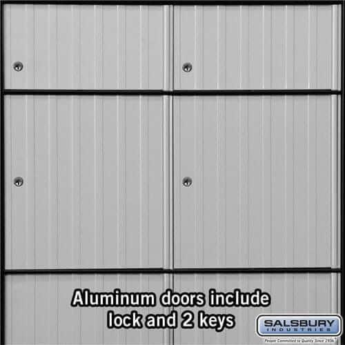 Salsbury Industries Aluminum Standard System Mailbox with Private Access — 6 Doors 2206 820996220608 YourLockerStore