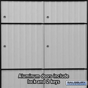 Salsbury Industries Aluminum Standard System Mailbox with Private Access — 6 Doors 2206 820996220608 YourLockerStore