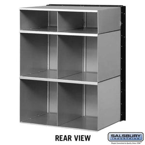 Salsbury Industries Aluminum Standard System Mailbox with Private Access — 6 Doors 2206 820996220608 YourLockerStore