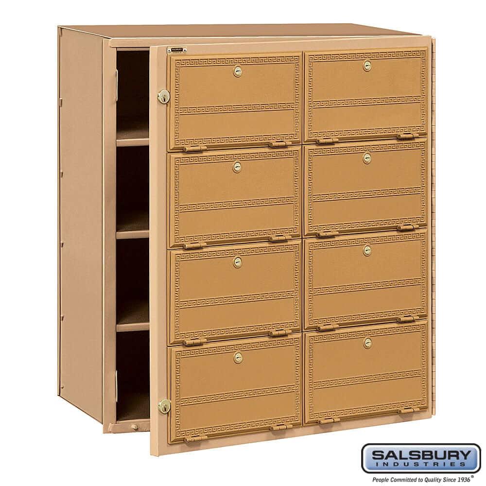 Salsbury Industries Americana Mailbox — 8 Doors 2108FL 820996441355 YourLockerStore