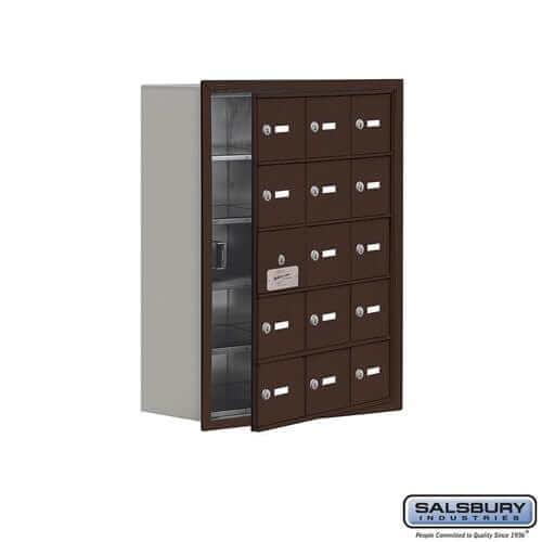 Salsbury Industries Cell Phone Locker — 5 Tier, 3 Wide [15 A Doors] YourLockerStore