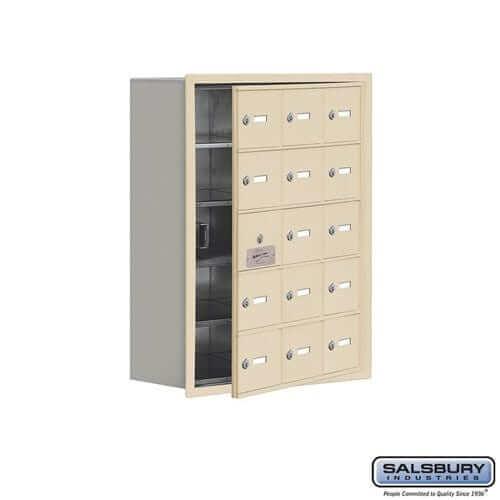 Salsbury Industries Cell Phone Locker — 5 Tier, 3 Wide [15 A Doors] YourLockerStore