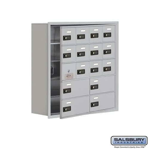 Salsbury Industries Cell Phone Locker — 5 Tier, 4 Wide [12 A + 4 B Doors] 19158-16ARC YourLockerStore