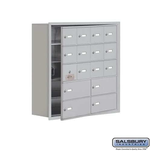 Salsbury Industries Cell Phone Locker — 5 Tier, 4 Wide [12 A + 4 B Doors] 19158-16ARK YourLockerStore
