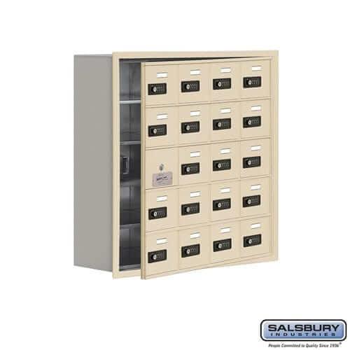 Salsbury Industries Cell Phone Locker — 5 Tier, 4 Wide [20 A Doors] 19158-20SRC YourLockerStore