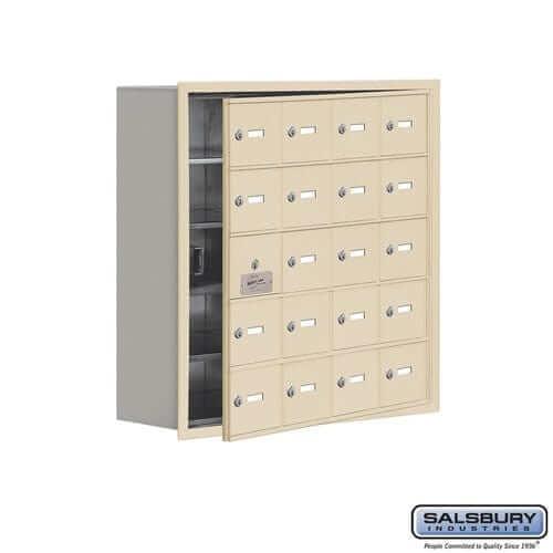 Salsbury Industries Cell Phone Locker — 5 Tier, 4 Wide [20 A Doors] 19158-20SRK YourLockerStore