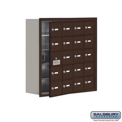 Salsbury Industries Cell Phone Locker — 5 Tier, 4 Wide [20 A Doors] 19158-20ZRK YourLockerStore