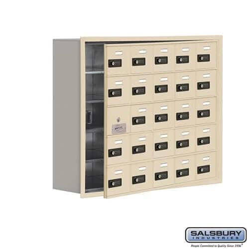 Salsbury Industries Cell Phone Locker — 5 Tier, 5 Wide [25 A Doors] 19158-25SRC YourLockerStore