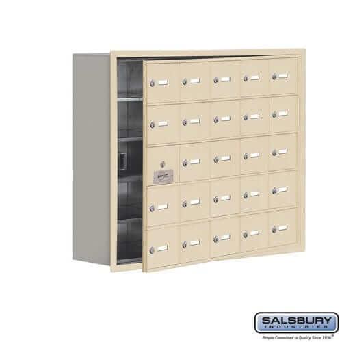 Salsbury Industries Cell Phone Locker — 5 Tier, 5 Wide [25 A Doors] 19158-25SRK YourLockerStore