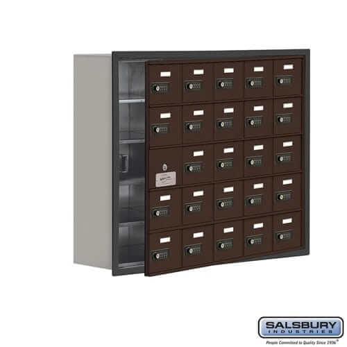 Salsbury Industries Cell Phone Locker — 5 Tier, 5 Wide [25 A Doors] 19158-25ZRC YourLockerStore