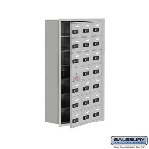 Salsbury Industries Cell Phone Locker — 7 Tier, 3 Wide [21 A Doors] 19178-21ARC YourLockerStore