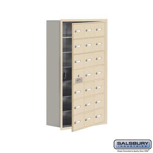 Salsbury Industries Cell Phone Locker — 7 Tier, 3 Wide [21 A Doors] 19178-21SRK YourLockerStore