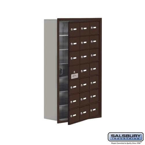Salsbury Industries Cell Phone Locker — 7 Tier, 3 Wide [21 A Doors] 19178-21ZRK YourLockerStore