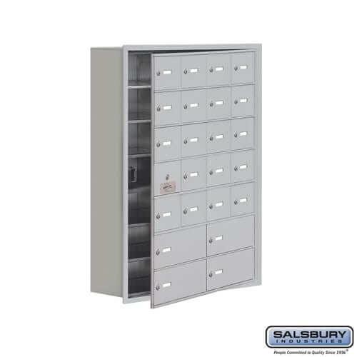 Salsbury Industries Cell Phone Locker — 7 Tier, 4 Wide [20 A + 4 B Doors] 19178-24ARK YourLockerStore