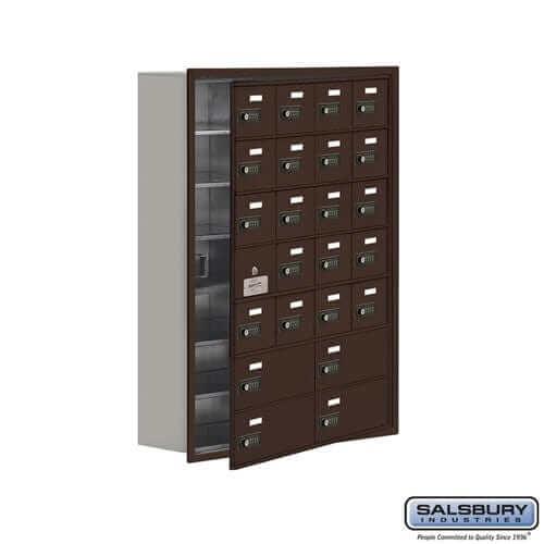 Salsbury Industries Cell Phone Locker — 7 Tier, 4 Wide [20 A + 4 B Doors] YourLockerStore