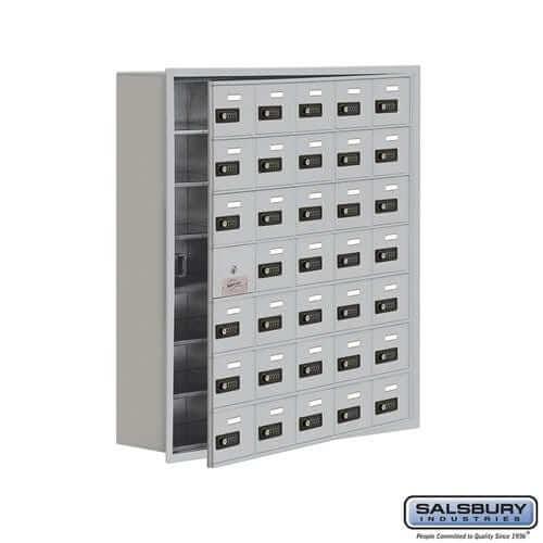 Salsbury Industries Cell Phone Locker — 7 Tier, 5 Wide [35 A Doors] 19178-35ARC YourLockerStore