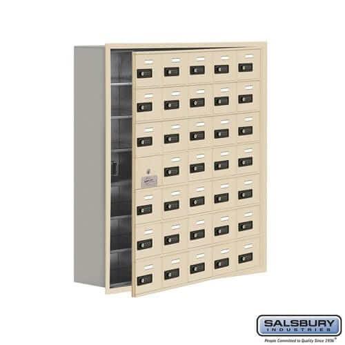 Salsbury Industries Cell Phone Locker — 7 Tier, 5 Wide [35 A Doors] 19178-35SRC YourLockerStore