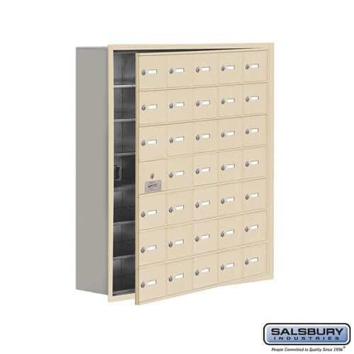 Salsbury Industries Cell Phone Locker — 7 Tier, 5 Wide [35 A Doors] 19178-35SRK YourLockerStore
