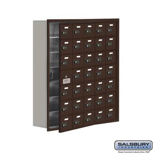 Salsbury Industries Cell Phone Locker — 7 Tier, 5 Wide [35 A Doors] 19178-35ZRC YourLockerStore