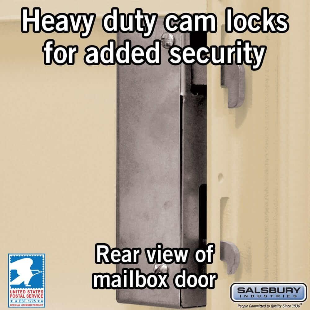 Salsbury Industries Cluster Box Unit with USPS Access — Type V — 4 Doors and 2 Parcel Lockers YourLockerStore