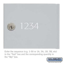 Load image into Gallery viewer, Salsbury Industries Custom Door Engraving [4B+ Horizontal Mailbox] YourLockerStore