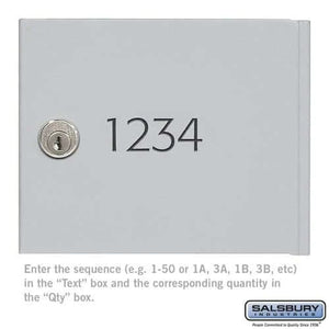 Salsbury Industries Custom Door Engraving [4B+ Horizontal Mailbox] YourLockerStore