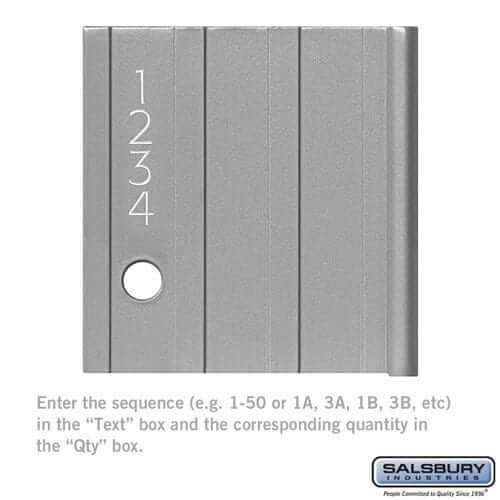 Salsbury Industries Custom Door Engraving [Standard System Mailbox] 2268 YourLockerStore