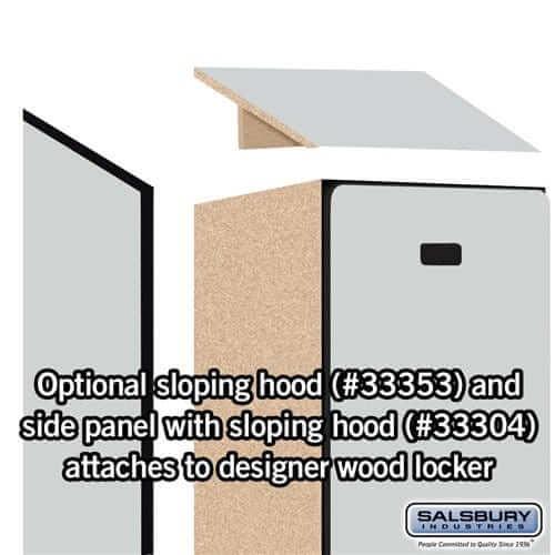 Salsbury Industries Designer Wood Locker — 1 Tier, 1 Wide YourLockerStore