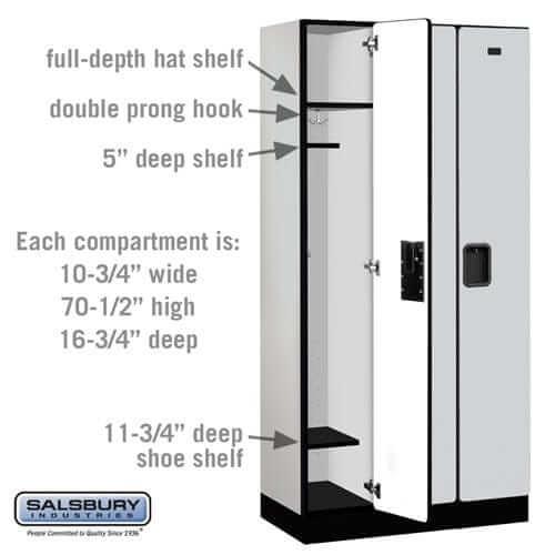 Salsbury Industries Designer Wood Locker — 1 Tier, 3 Wide YourLockerStore