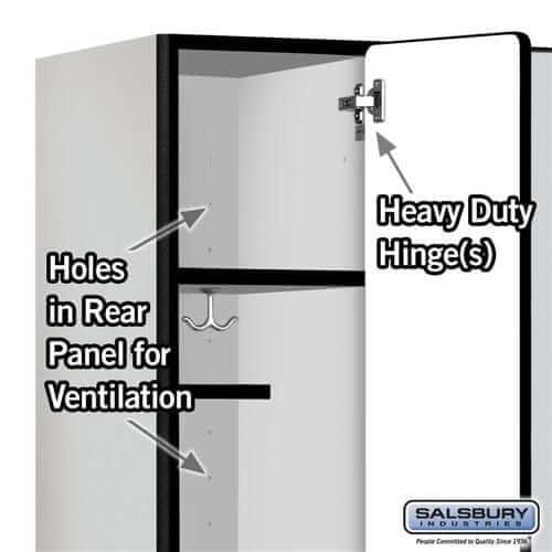 Salsbury Industries Designer Wood Locker — 1 Tier, 3 Wide YourLockerStore