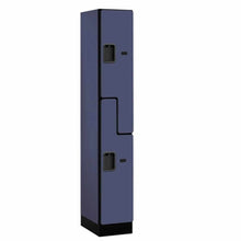 Load image into Gallery viewer, Wood Lockers: Designer Wood Locker - &#39;S&#39; Style - 2 Tier, 1 Wide - Blue - Salsbury Industries