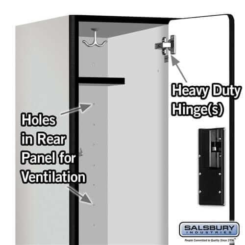 Salsbury Industries Designer Wood Locker — 2 Tier, 1 Wide YourLockerStore