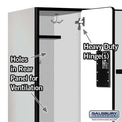 Salsbury Industries Designer Wood Locker — 2 Tier, 3 Wide — 'S' Style YourLockerStore