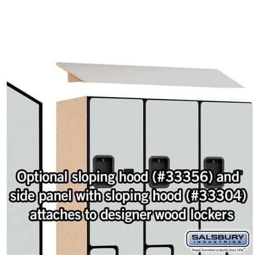 Salsbury Industries Designer Wood Locker — 2 Tier, 3 Wide — 'S' Style YourLockerStore