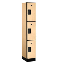 Load image into Gallery viewer, Wood Lockers: Designer Wood Locker - 3 Tier, 1 Wide - Maple - Salsbury Industries